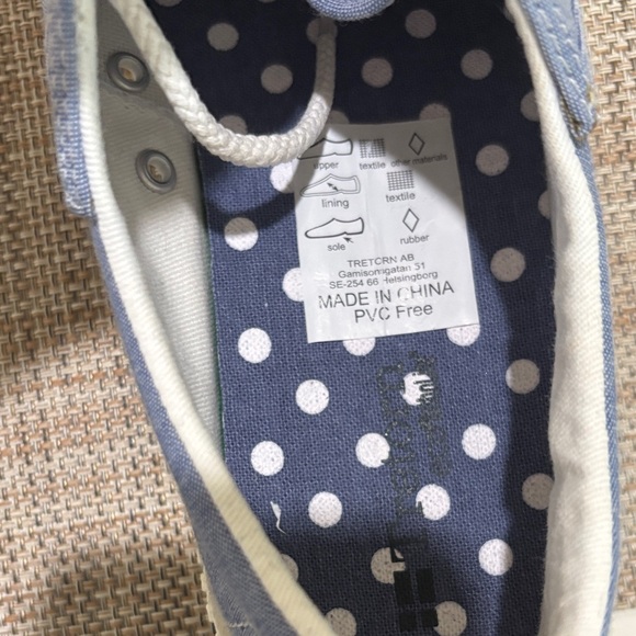 Tretorn Blue Chambray Sneakers. Women's 8. Excellent condition. Classic style! - Picture 7 of 8